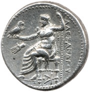 Tetradrachm In the name of Alexander III; Pella, Greece (ancient), 325 BC - 315 BC reverse image