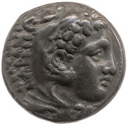 Tetradrachm In the name of Alexander III; Pella obverse image