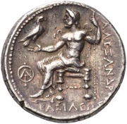 Tetradrachm In the name of Alexander III;Southern Asia Minor or Tarsos, Greece (ancient), 320 BC - 280 BC reverse image