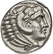 Tetradrachm In the name of Alexander III;Amphipolis obverse image