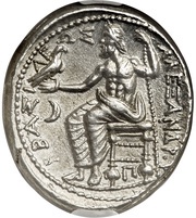 Tetradrachm In the name of Alexander III;Amphipolis, Greece (ancient), 320 BC - 317 BC reverse image