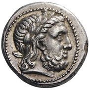 Tetradrachm - Philip II Amphipolis obverse image