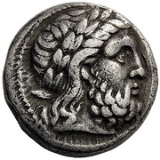 Tetradrachm - Philip II Amphipolis obverse image