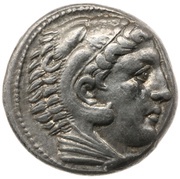Tetradrachm In the name of Alexander III; Pella obverse image