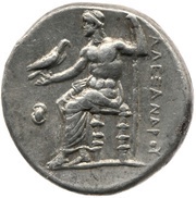 Tetradrachm In the name of Alexander III; Pella, Greece (ancient), 315 BC - 310 BC reverse image