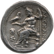 Tetradrachm In the name of Alexander III; Pella, Greece (ancient), 315 BC - 310 BC reverse image