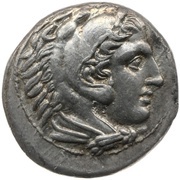 Tetradrachm In the name of Alexander III; Pella obverse image