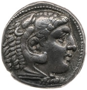 Tetradrachm In the name of Alexander III; Pella obverse image