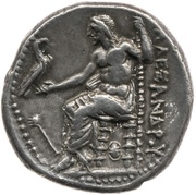 Tetradrachm In the name of Alexander III; Pella, Greece (ancient), 315 BC - 310 BC reverse image