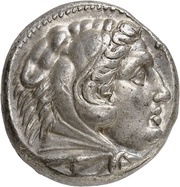Tetradrachm In the name of Alexander III; Pella obverse image