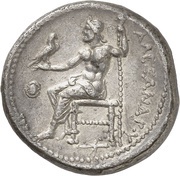Tetradrachm In the name of Alexander III; Pella, Greece (ancient), 315 BC - 310 BC reverse image