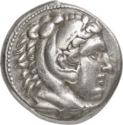 Tetradrachm In the name of Alexander III; Pella obverse image