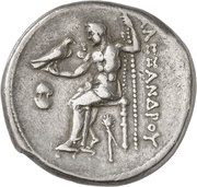 Tetradrachm In the name of Alexander III; Pella, Greece (ancient), 315 BC - 310 BC reverse image