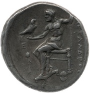 Tetradrachm In the name of Alexander III; Pella, Greece (ancient), 315 BC - 310 BC reverse image