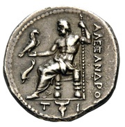 Tetradrachm In the name of Alexander III;Uncertain mint in Greece or Macedon, Greece (ancient), 310 BC - 275 BC reverse image