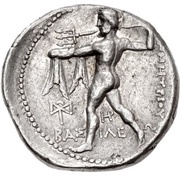 Tetradrachm - Demetrios Poliorketes, Greece (ancient), 300 BC - 295 BC reverse image
