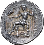 Tetradrachm In the name of Alexander III;Kyzikos, Greece (ancient), 280 BC - 275 BC reverse image