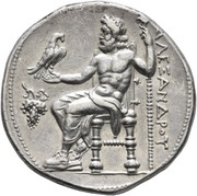 Tetradrachm In the name of Alexander III; Pella, Greece (ancient), 280 BC - 275 BC reverse image