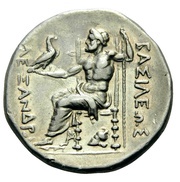 Tetradrachm In the name of Alexander III;Mesambria, Greece (ancient), 250 BC - 175 BC reverse image