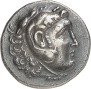 Tetradrachm In the name of Alexander III; Myrina obverse image