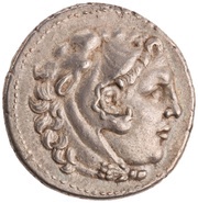 Tetradrachm In the name of Alexander III; Myrina obverse image