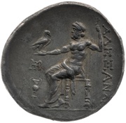 Tetradrachm In the name of Alexander III; Myrina, Greece (ancient), 215 BC - 190 BC reverse image