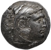 Tetradrachm In the name of Alexander III; Cyme obverse image