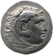 Tetradrachm In the name of Alexander III; Cyme obverse image