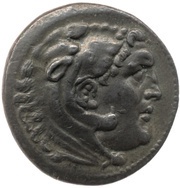 Tetradrachm In the name of Alexander III; Cyme obverse image