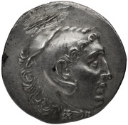 Tetradrachm In the name of Alexander III; Cyme obverse image