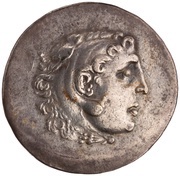 Tetradrachm In the name of Alexander III; Cyme obverse image