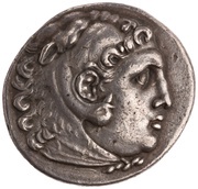 Tetradrachm In the name of Alexander III; Cyme obverse image