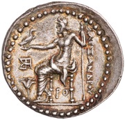 Tetradrachm In the name of Alexander III; Rhodes, Greece (ancient), 201 BC - 190 BC reverse image