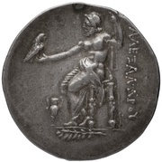 Tetradrachm In the name of Alexander III; Myrina, Greece (ancient), 188 BC - 170 BC reverse image