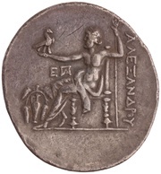 Tetradrachm In the name of Alexander III; Temnos, Greece (ancient), 188 BC - 170 BC reverse image