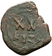 20 Nummi - Phocas Cyzicus, Byzantine states, 602-610 reverse image