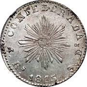 4 Reales, Argentina, 1845 reverse image