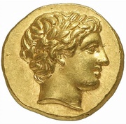 Stater In the name of Philip II; Amphipolis obverse image