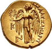 Stater In the name of Alexander III; Callatis, Greece (ancient), 250 BC - 225 BC reverse image