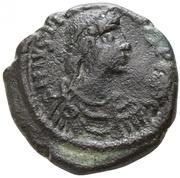 16 Nummi - Justinian I Thessalonica; Type • ☩ • obverse image