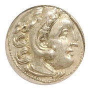 Drachm In the name of Alexander III; Kolophon obverse image