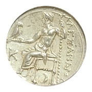 Drachm In the name of Alexander III; Kolophon, Greece (ancient), 310 BC - 301 BC reverse image