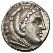 Tetradrachm In the name of Alexander III; Amphipolis obverse image