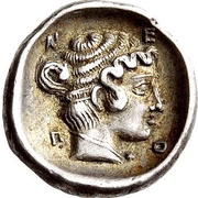 Hemidrachm, Greece (ancient), 424 BC - 350 BC reverse image