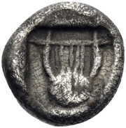 Obol, Greece (ancient), 450 BC reverse image