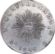 4 Reales, Argentina, 1846 reverse image