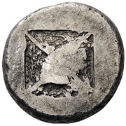Tetradrachm, Greece (ancient), 500 BC - 480 BC reverse image
