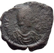 16 Nummi - Justinian I Thessalonica; Type H obverse image
