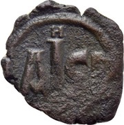 16 Nummi - Justinian I Thessalonica; Type H, Byzantine states, 527-565 reverse image