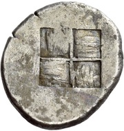Tetradrachm, Greece (ancient), 490 BC - 480 BC reverse image